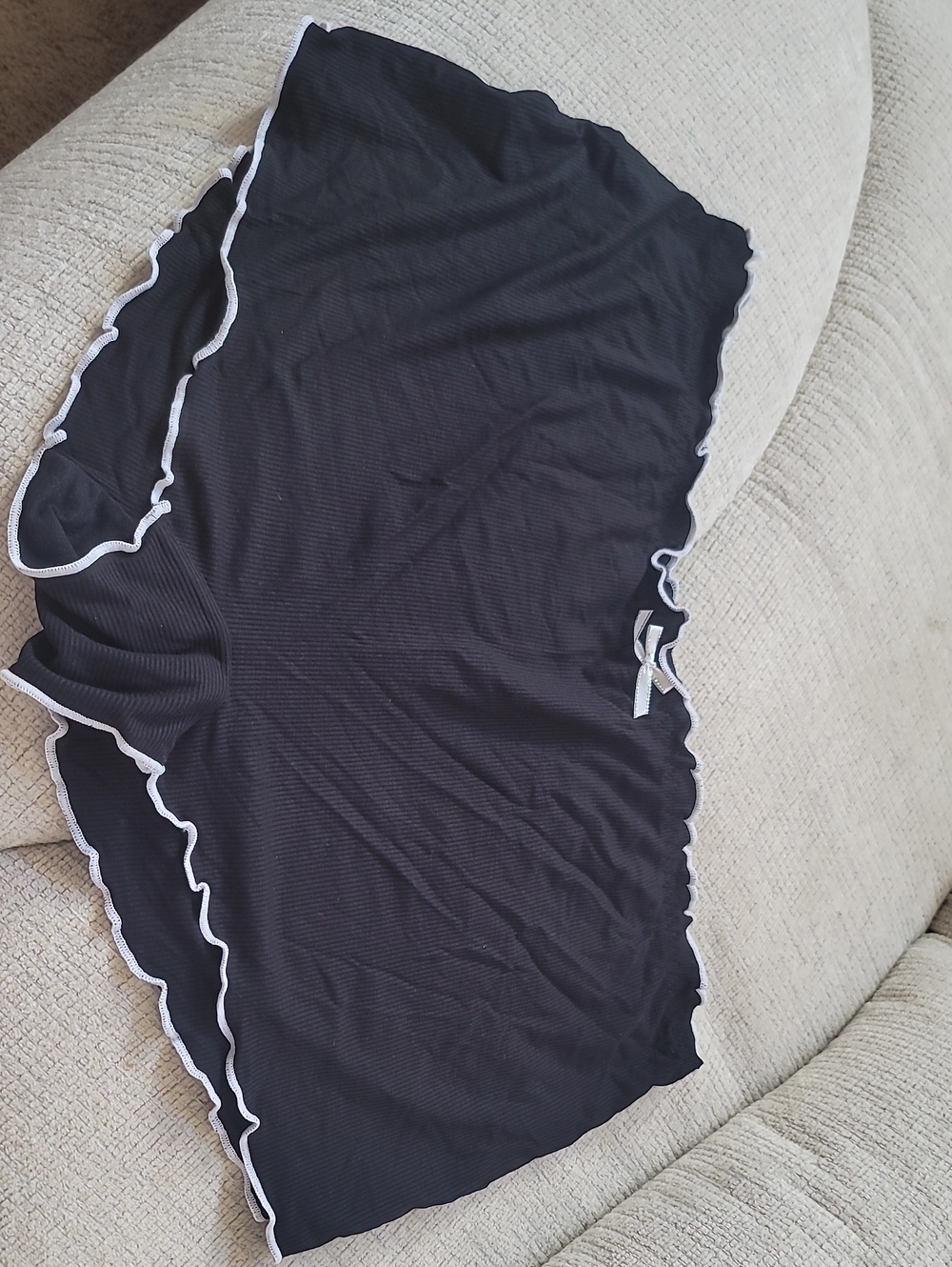 NWOT Ribbed Scallop Trim Pajama Shorts
